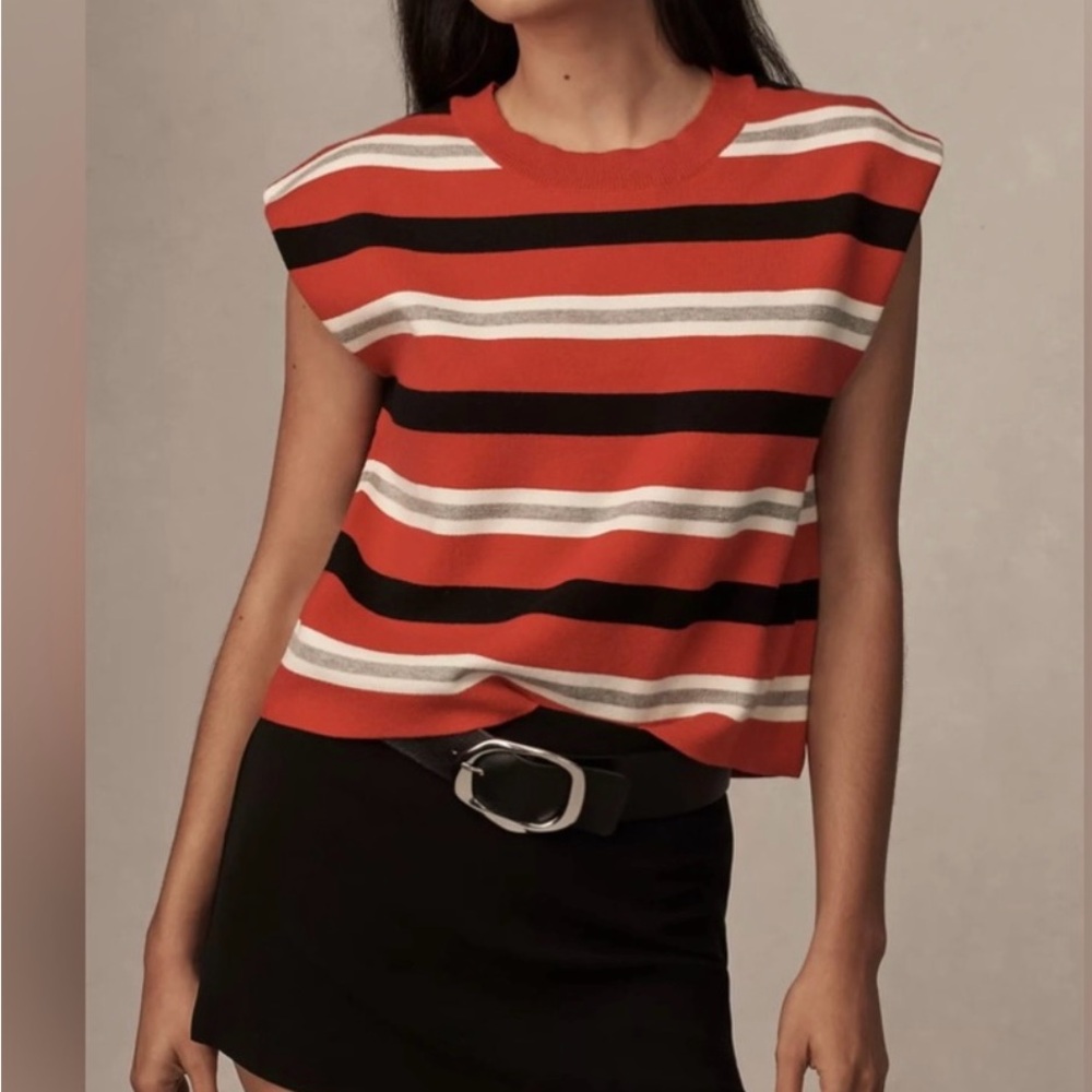 The Noah Muscle Tank Striped Sweater by Maeve